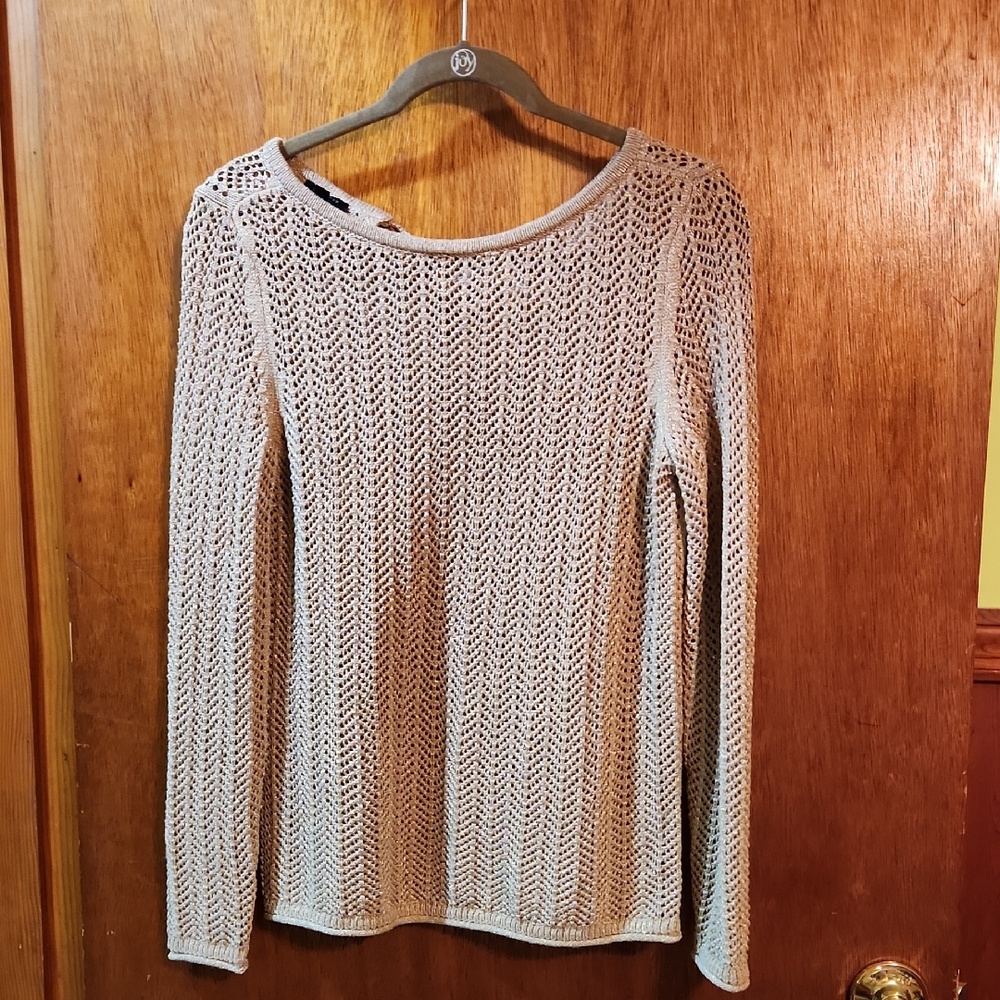 Talbots Cream Crew Neck Sweater